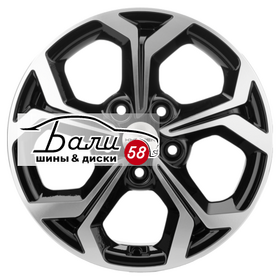 KHOMEN KHW1606 (Focus) Black-FP 5x108 6.5xR16 ET50 DIA63.3  купить