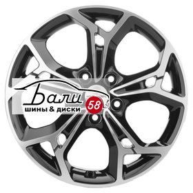 KHOMEN KHW1702 (Kodiaq/Tiguan) Black-FP 5x112 7xR17 ET40 DIA57.1  купить