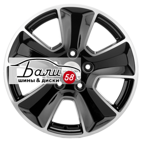 KHOMEN KHW1601 (Renault/Nissan) Black-FP 5x114.3 6.5xR16 ET50 DIA66.1  купить