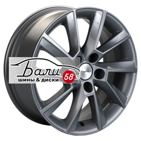 KHOMEN KHW1507 (Polo) Gray 5x100 6xR15 ET40 DIA57.1  купить