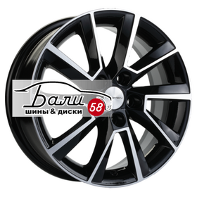 KHOMEN KHW1507 (Rapid/Fabia) Black-FP 5x100 6xR15 ET38 DIA57.1  купить