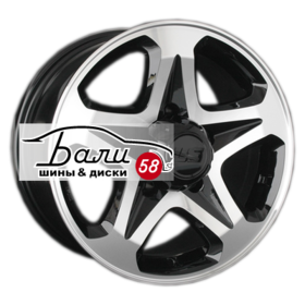 LS wheels 774 BKF 5x139.7 7xR16 ET5 DIA108.5 конус, Колпак+лого купить