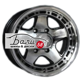 LS wheels 870 BKF 6x139.7 8xR15 ET-10 DIA106.1 Колпак+лого купить