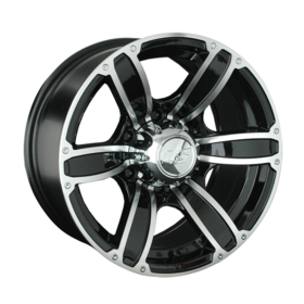 LS wheels 766 BKF 6x139.7 8xR17 ET10 DIA107.1 конус, Колпак+лого купить
